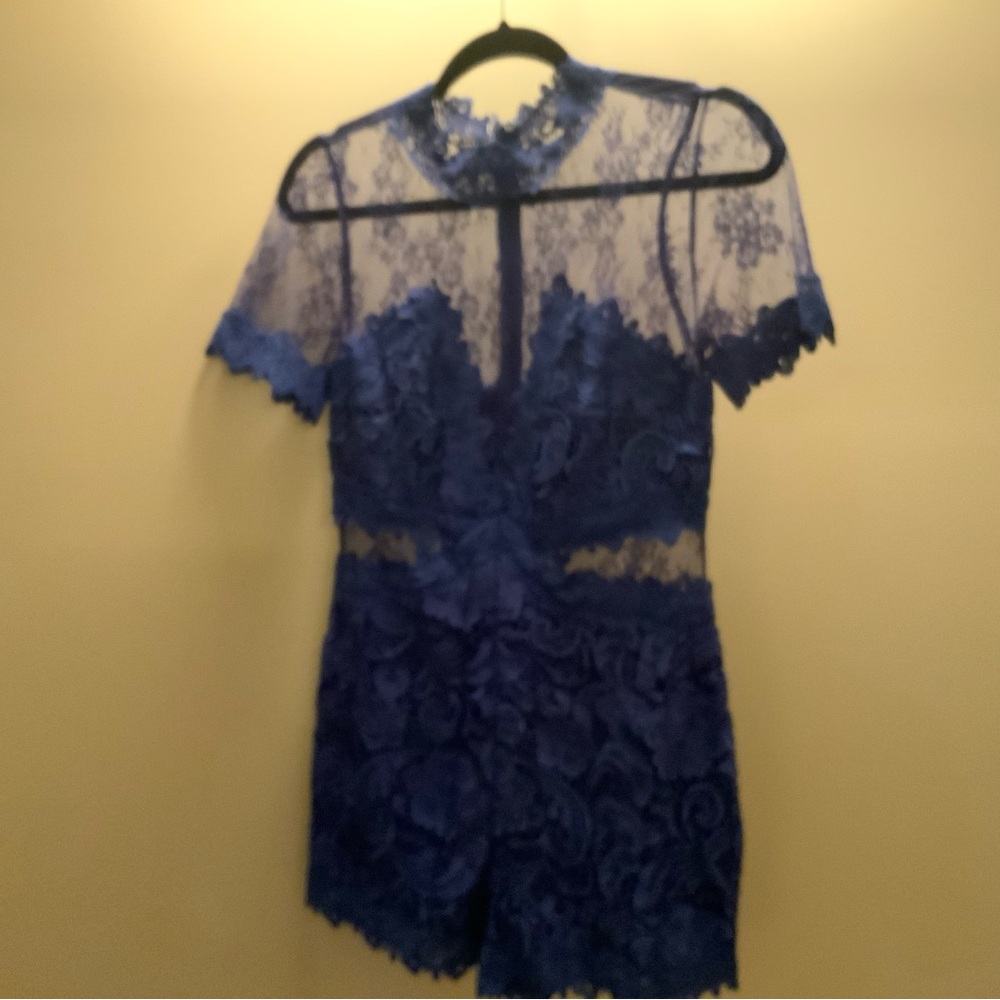 VENUS Navy Lace Romper  never worn  brand new  NWOT
